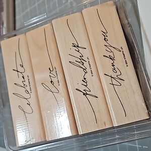 Wonderful Words rubber Stampin Up set